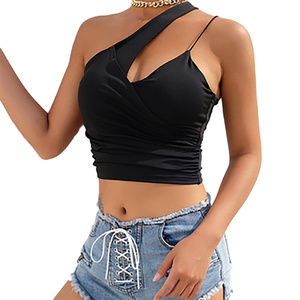 Halter One Shoulder Tank Top